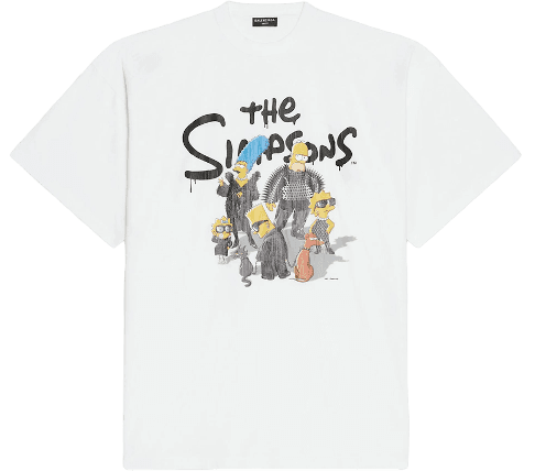 Balenciaga x The Simpsons Oversized T-Shirt - White