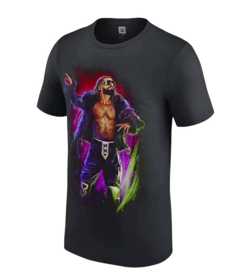 Black Seth "Freakin" Rollins Visionary Sam Hain T-Shirt