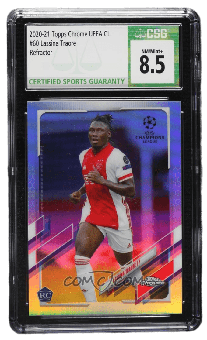 2020-21 Topps Chrome UEFA Champions League - Refractor #60 - Lassina Traore CSG 8.5 NM
