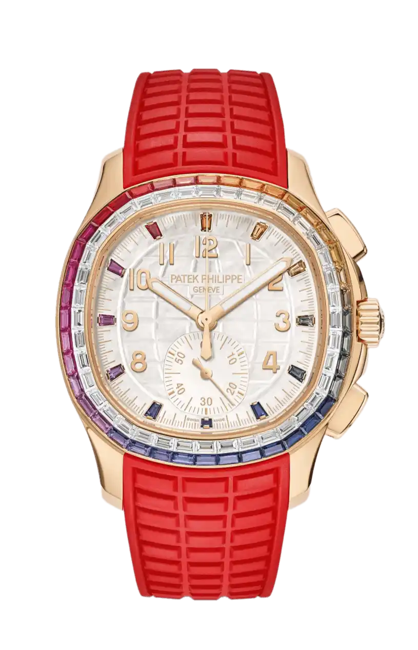 Patek Philippe Aquanaut Luce White Diamond Dial - 40mm, Rose Gold, Diamond and Saphire Bezel