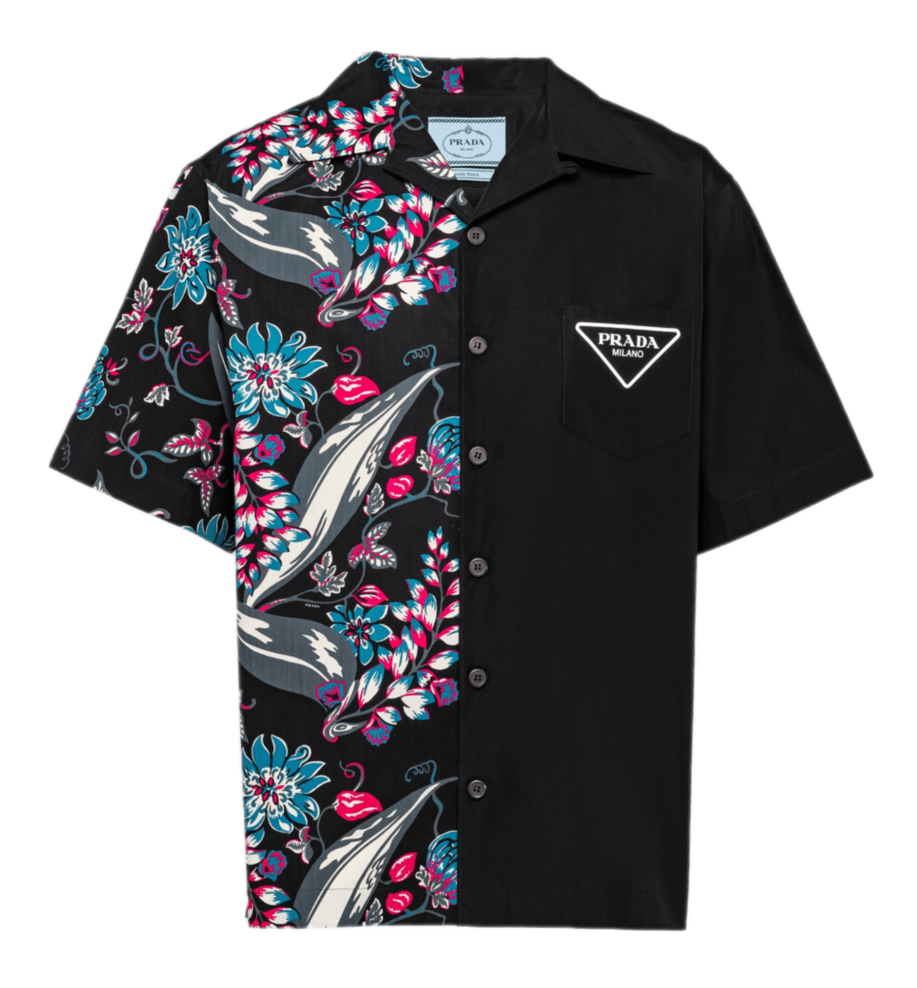 Prada Short-sleeved Cotton Shirt - Black