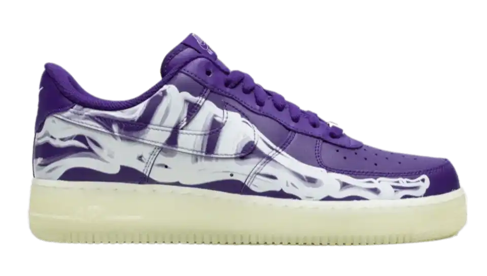 Nike Air Force 1 Low '07 QS - Purple Skeleton Halloween (2021)