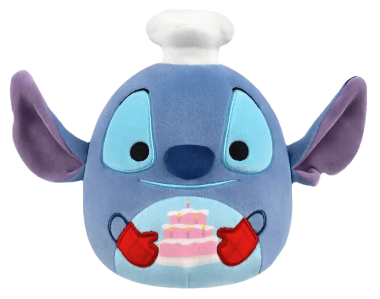 Squishmallows Original 8-Inch Disney Chef Stitch with Cake Plush