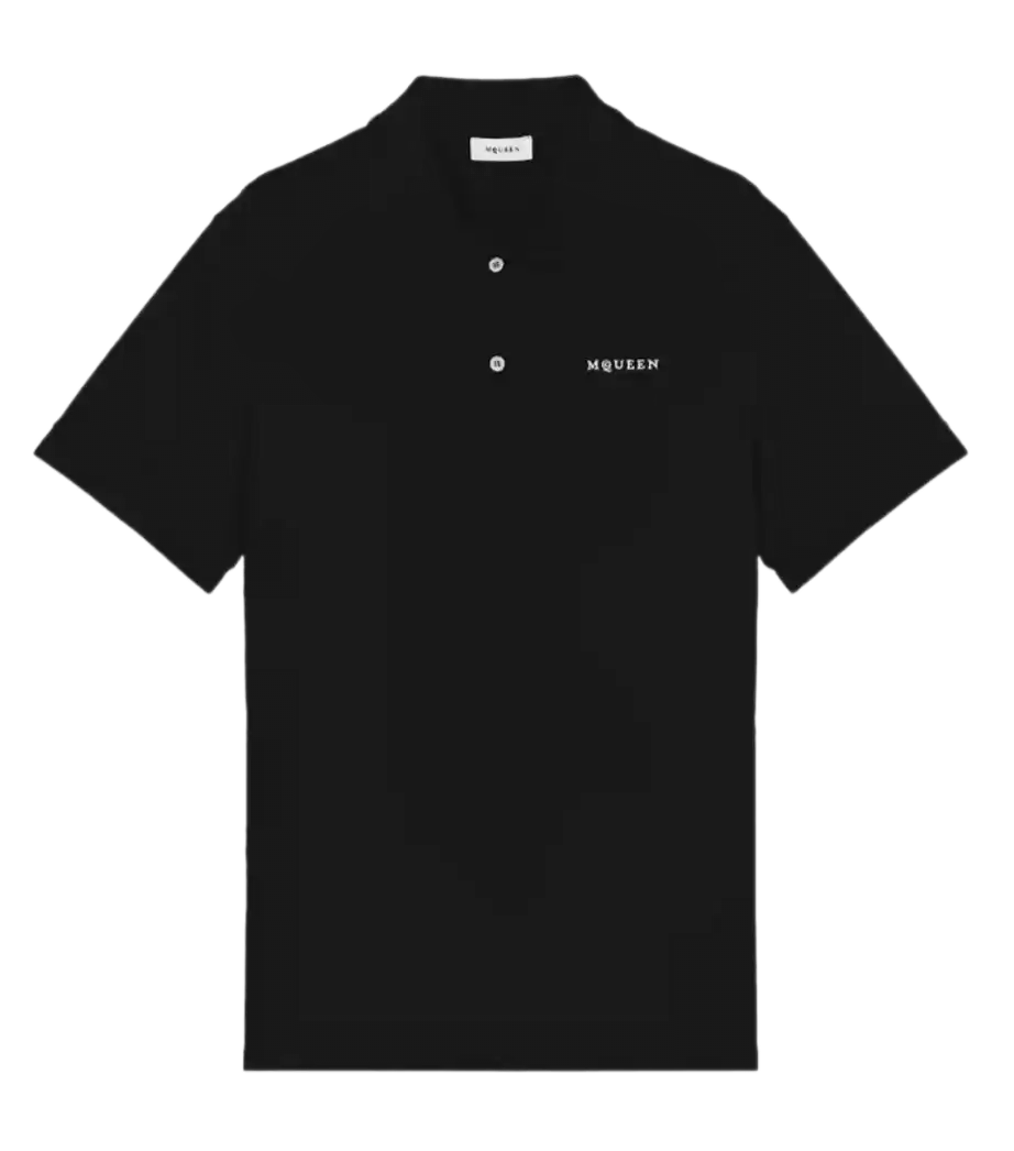 McQueen Logo Polo Shirt - Black