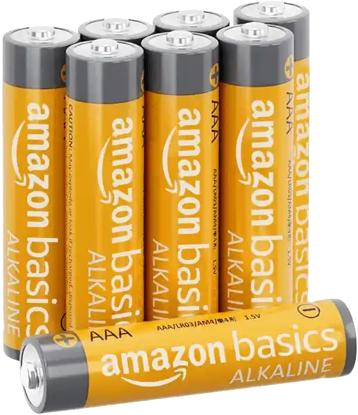 Amazon Basics 8-Pack AAA Alkaline High-Performance Batteries
