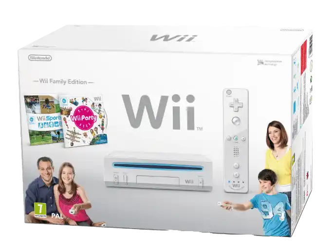 Nintendo Wii Console (White) with Wii Sports and Wii Party
