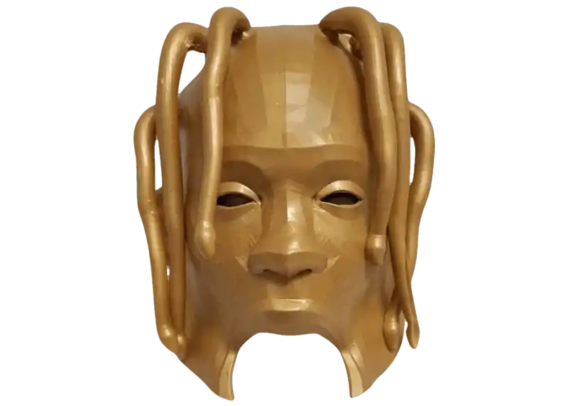 Travis Scott Astroworld Mask - Gold