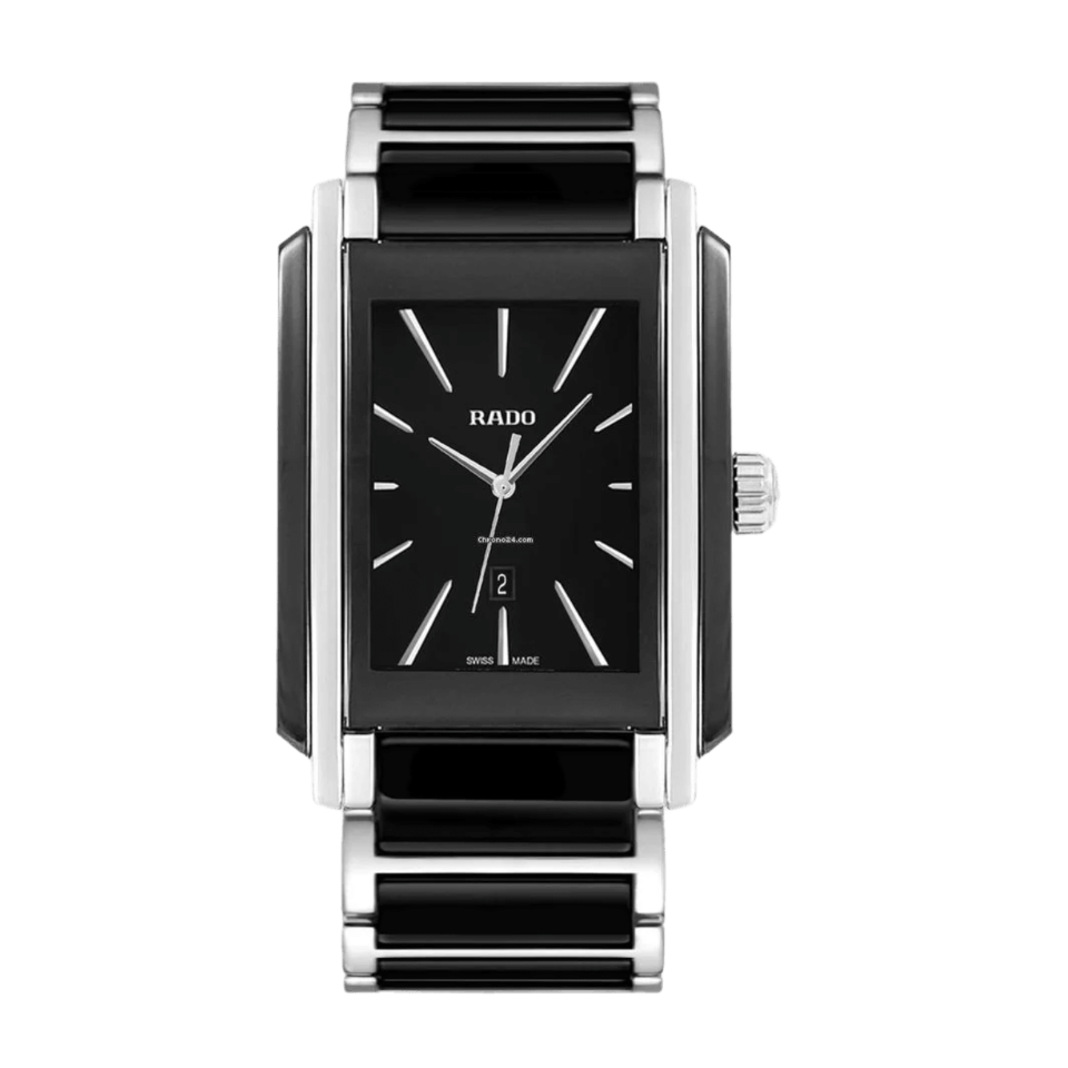 Rado Integral Black Dial - 31mm, Ceramic - Black and Steel