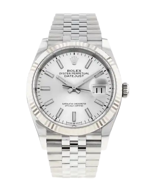 Rolex Datejust Silver Dial - 36mm, Steel and White Gold (2022)