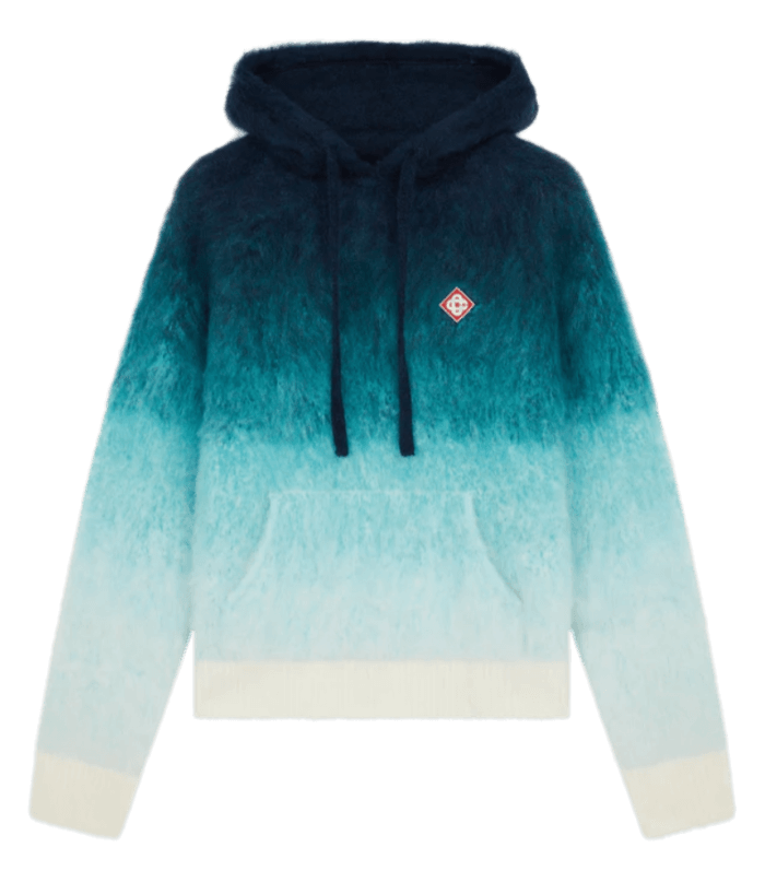 Casablanca Gradient Mohair Hooded Sweatshirt - Multicolor