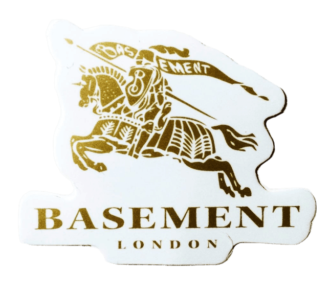 Burberry Sticker - "Gold Original Logo"
