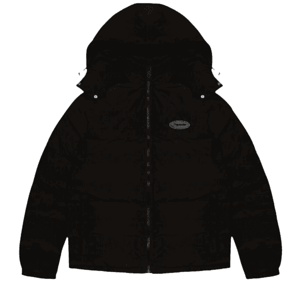 Trapstar Hyperdrive Detachable Hooded Puffer Jacket - Triple Black