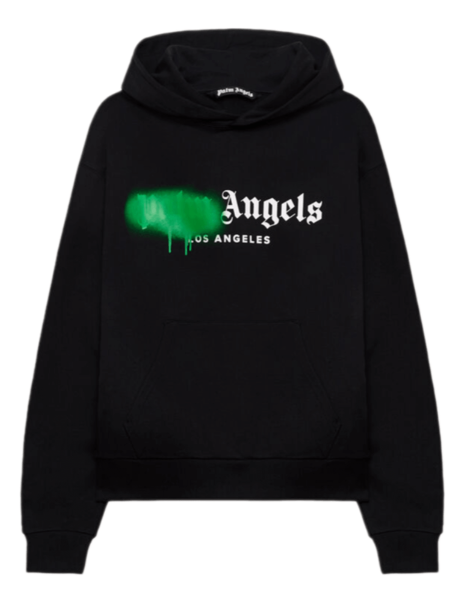 Palm Angels Spray City Los Angeles Hoodie - Black/Green