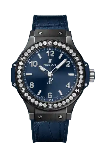 Hublot Big Bang Ceramic Blue Diamonds - 38mm, Ceramic, Diamonds