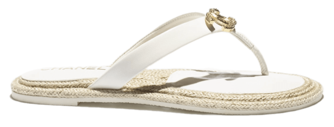 Chanel Thongs Sandal - White