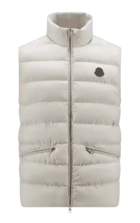 Moncler Treompan Down Vest - White