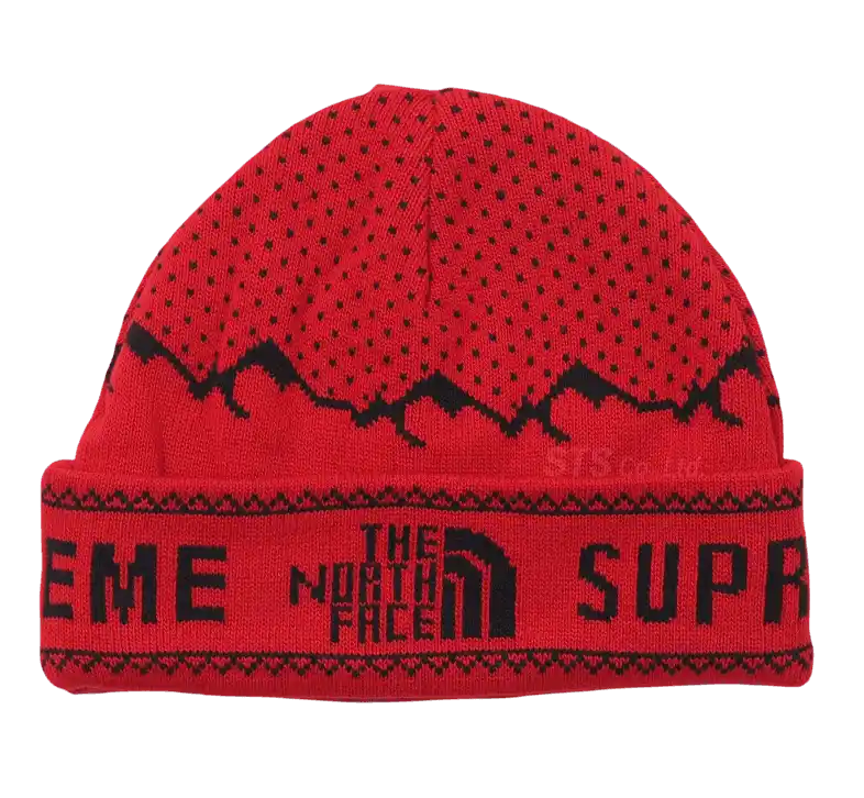 Supreme The North Face Fold Beanie - Red