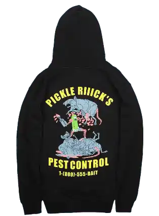 BAIT x Rick And Morty Pickle Rick Hoodie - Black