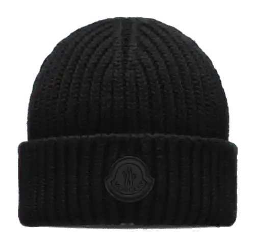 Moncler Wool Beanie - Black