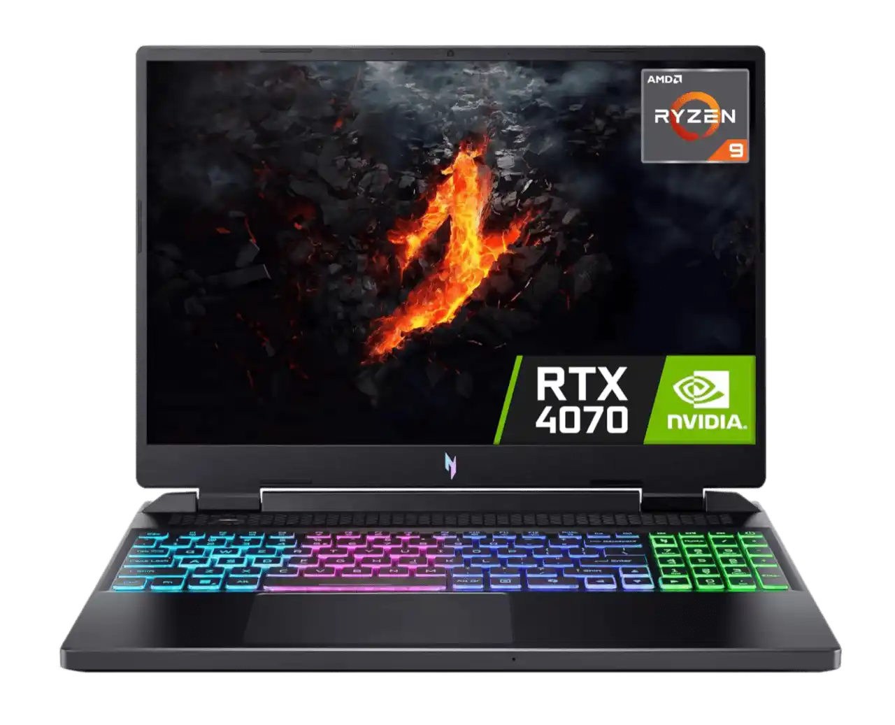 Acer Nitro 16 AN16-42 Gaming Laptop - AMD Ryzen 9 8945HS, 16GB, 512GB SSD, NVIDIA GeForce RTX 4070 8G, 180Hz, Black