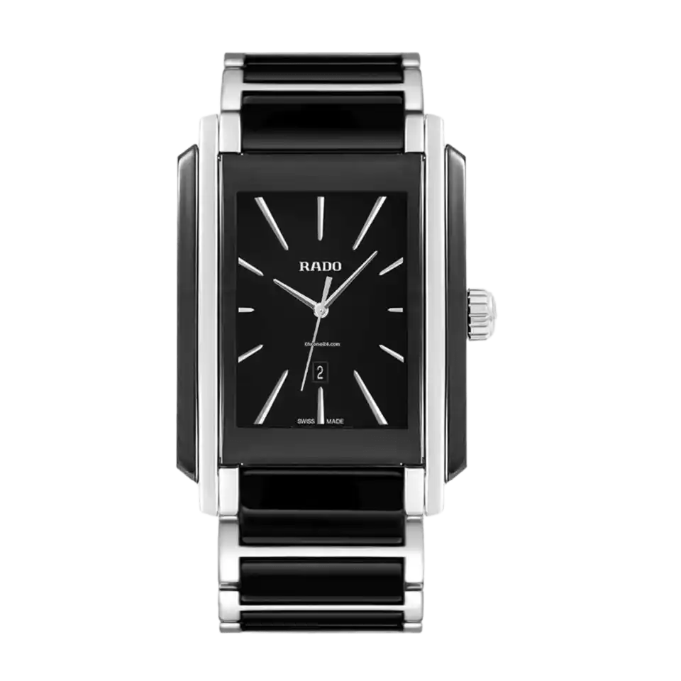 Rado Integral Black Dial - 31mm, Ceramic - Black and Steel