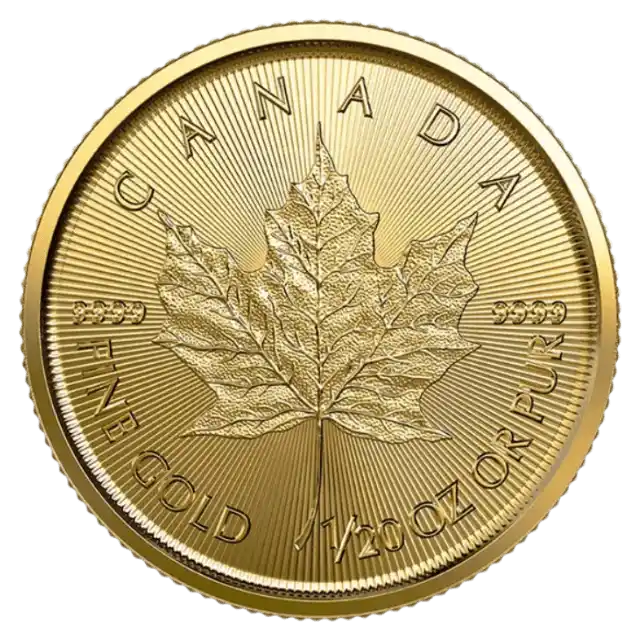 1/20 ounce Gold Coin - Maple Leaf - Mixed Years