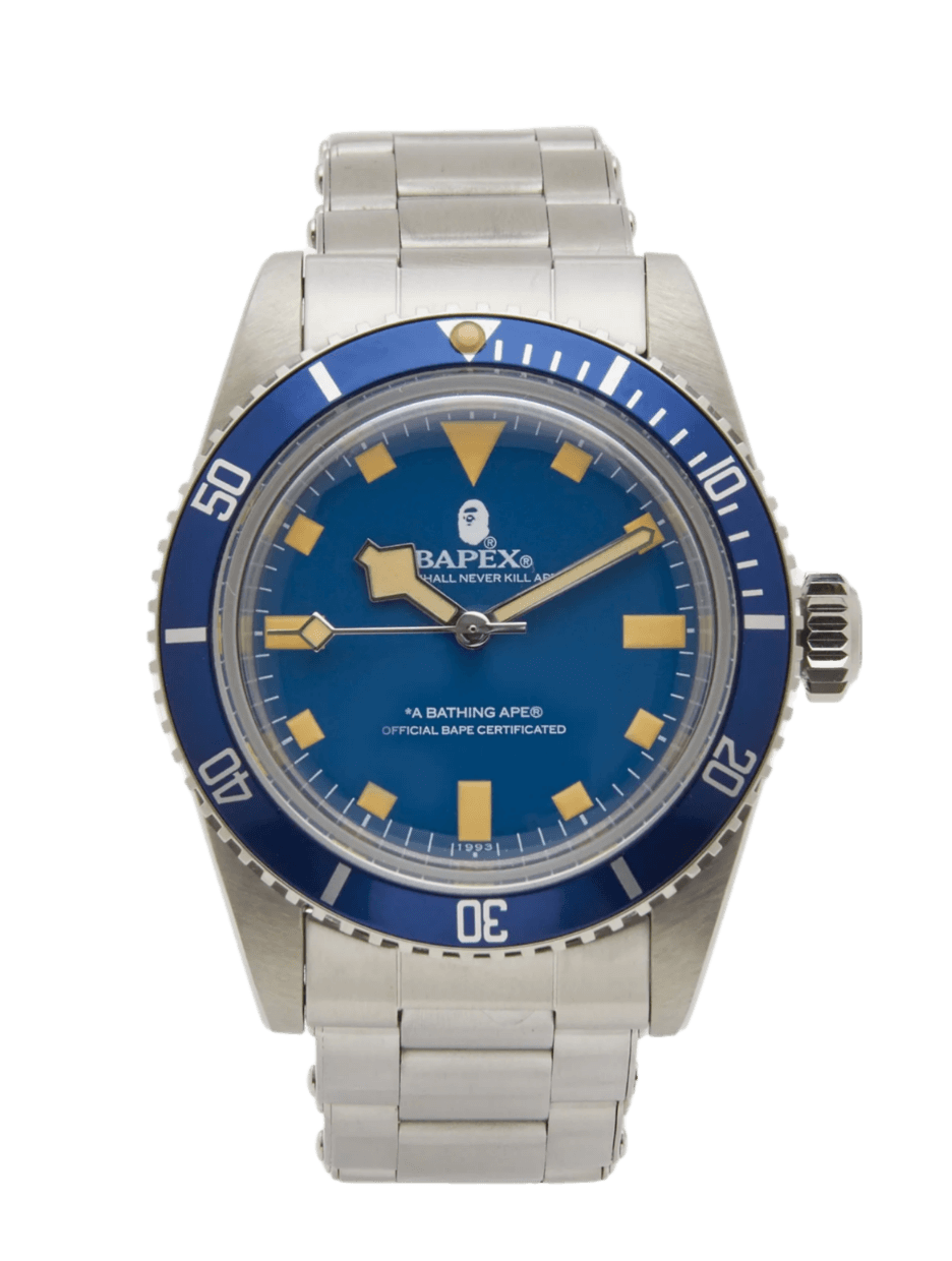 BAPE Classic Type 1 Bapex Watch Blue Dial - 40mm, Steel