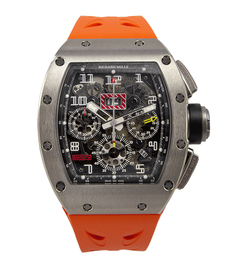 Richard Mille Automatic Flyback Chronograph Dual Time Zone RM011-FM - 50mm, 18kt White Gold (2013)