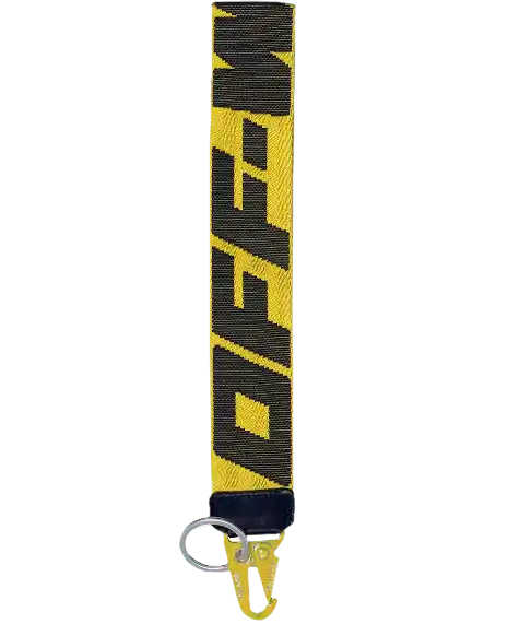 Off-White 2.0 Industrial FW21 Keychain - Yellow/Black/Yellow