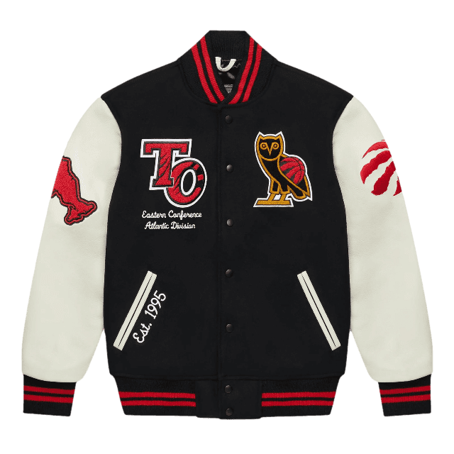 OVO x NBA Toronto Raptors Varsity Jacket - Black