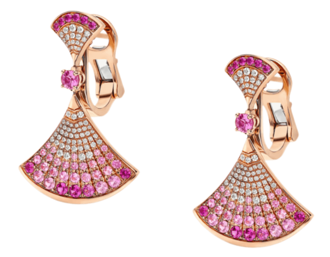 Bvlgari Divas’ Dream With Pink Sapphires and Rubies Earrings - Rose Gold