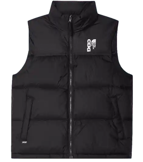 CDG The North Face Nuptse Vest - Black
