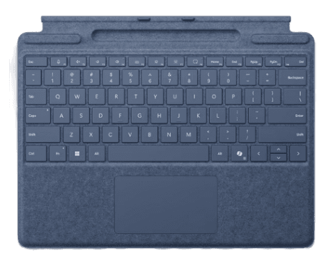 Surface Pro Keyboard With Pen Storage - Sapphire