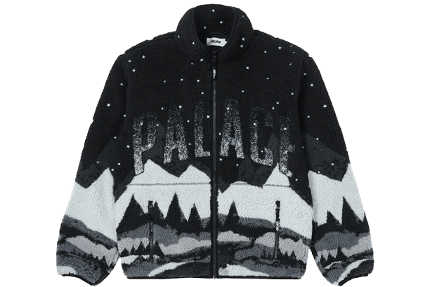Palace Peak Funnel Fleece - Black