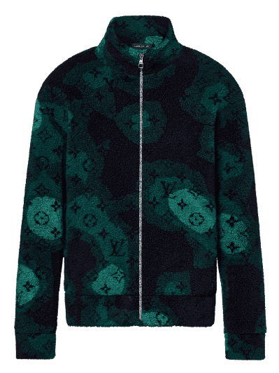 Louis Vuitton Monogram Camo Fleece Blouson - Green