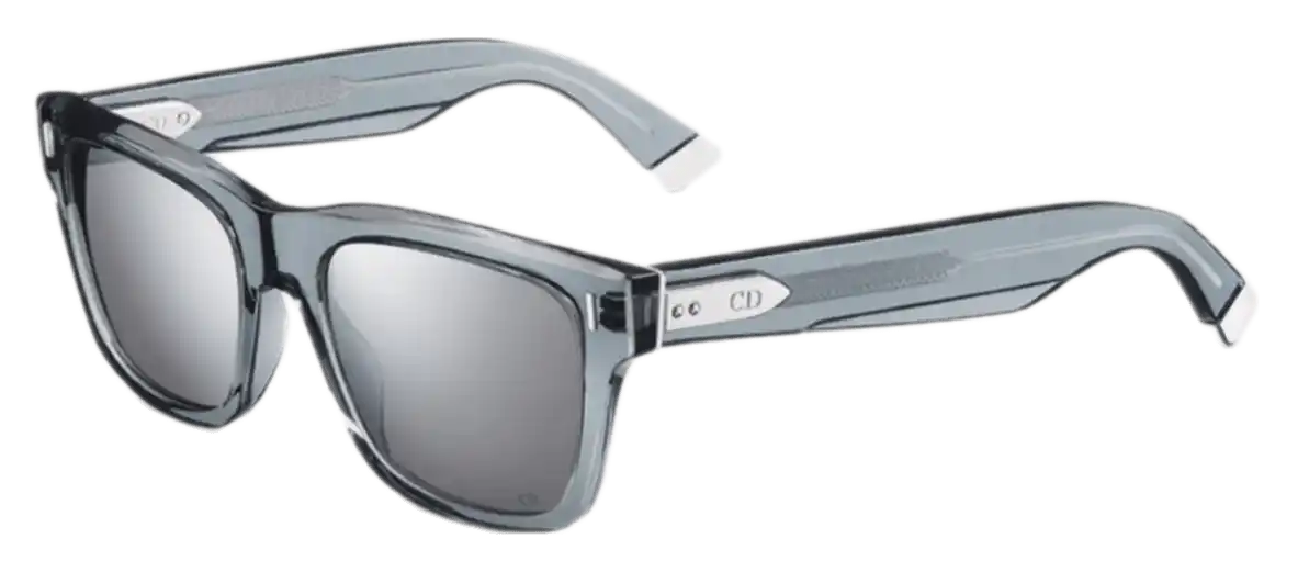 DiorTailoring S1I - Transparent Light Gray Square Sunglasses