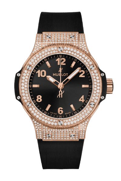 Hublot Big Bang Gold Pavé - 38mm, 18k Gold, Diamonds