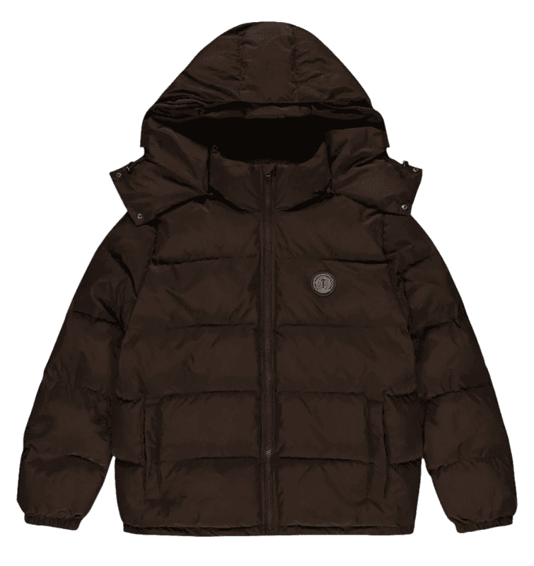 Trapstar Irongate Detachable Hooded Puffer Jacket - Brown