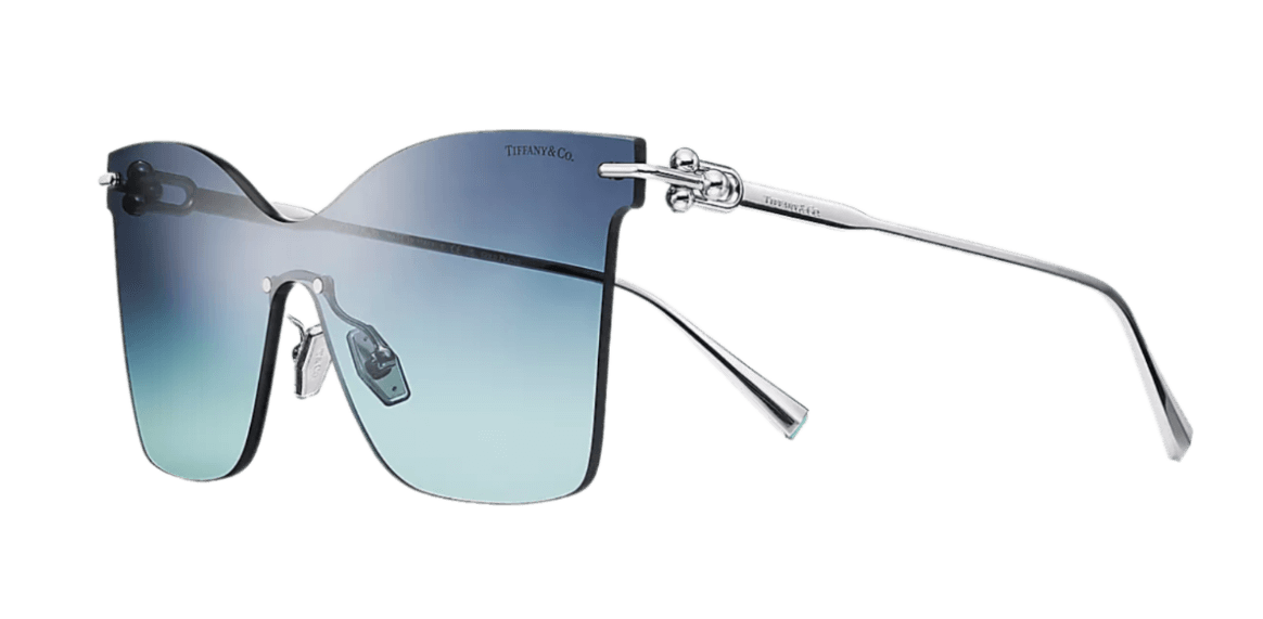 Tiffany HardWear Sunglasses - Gold-plated Metal with Tiffany Blue Lenses