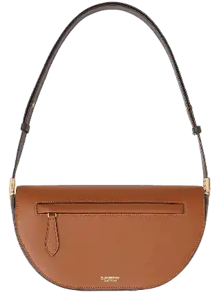 Burberry Small Olympia Leather Bag - Tan