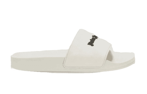 Palm Angels New Logo Pool Slider - Beige Black