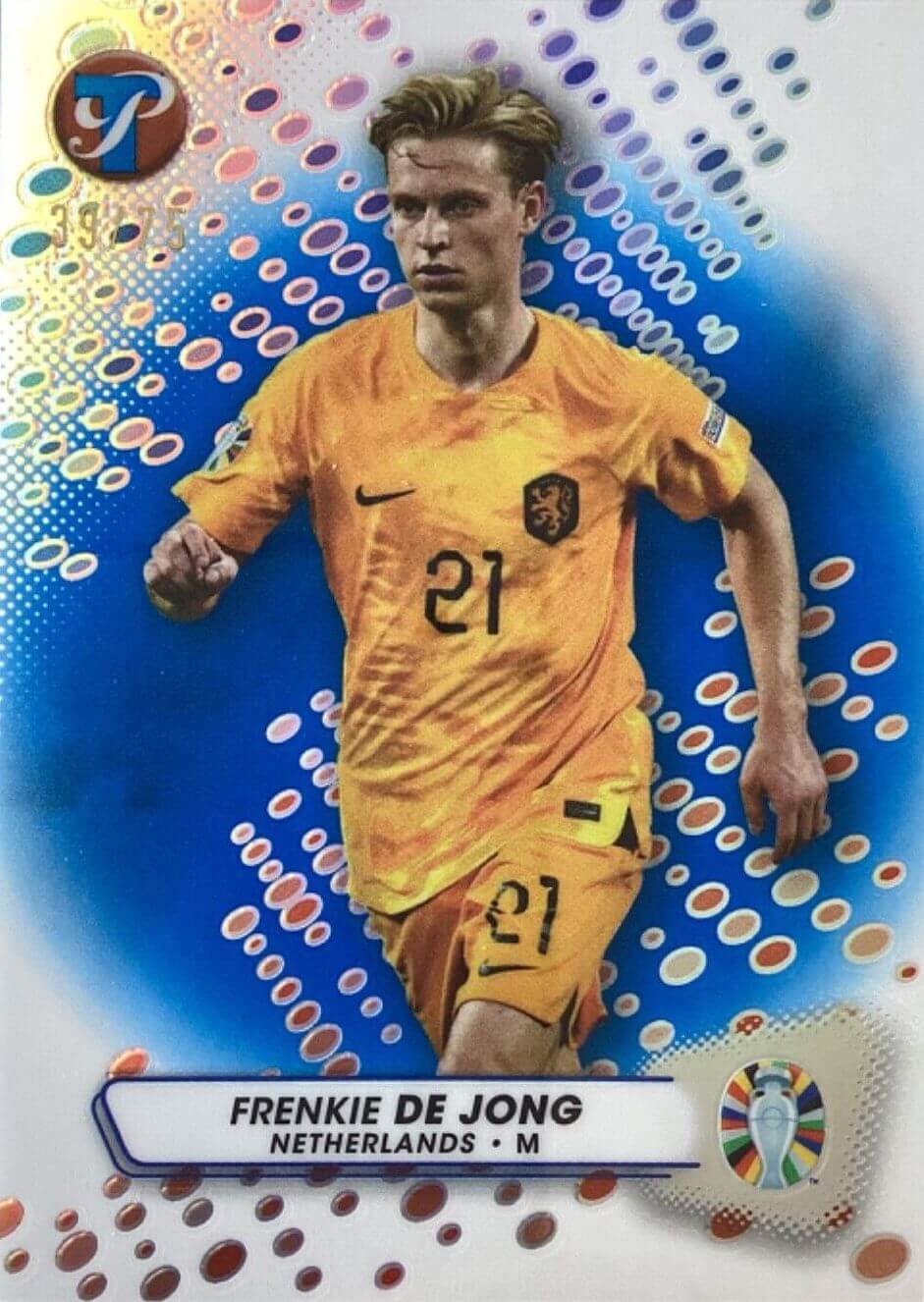 Topps Pristine Road To Euro 2024 Frenkie De Jong Netherlands 39/75