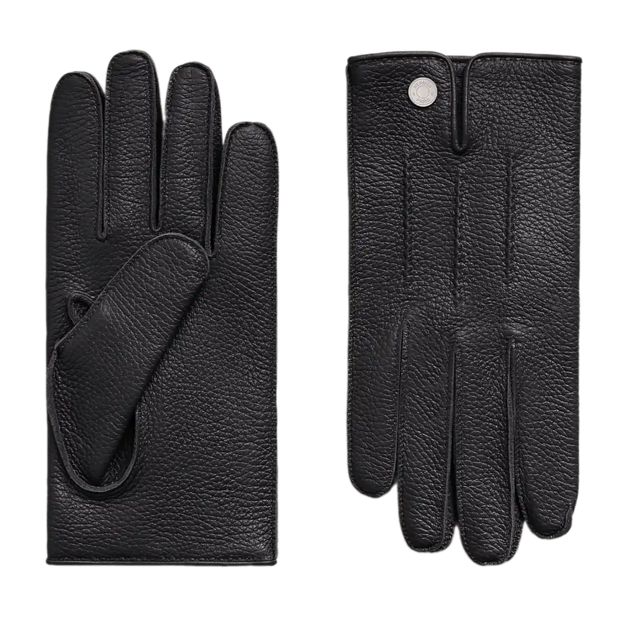 Hermès Clou de Selle II Gloves - Bleu Noir