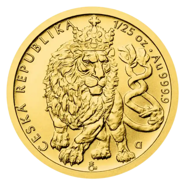 1/25 ounce Gold Coin - Czech Lion 2026