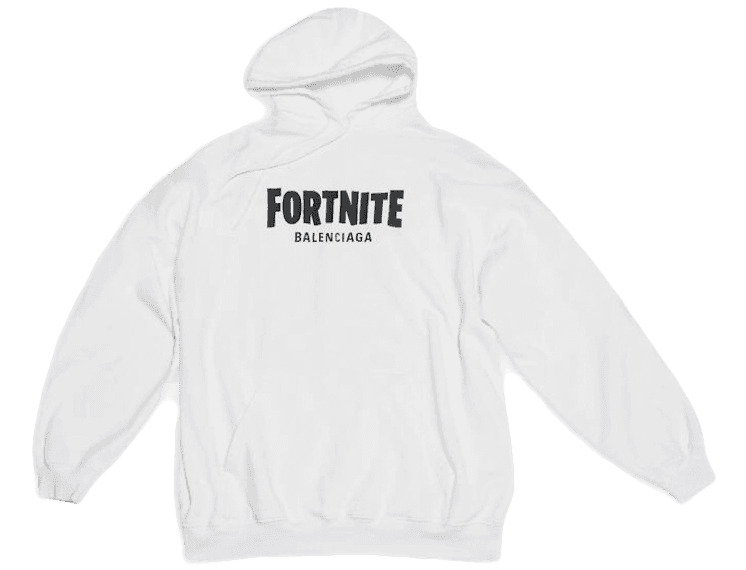 Balenciaga x FORTNITE©2021 Medium Fit Hoodie - White