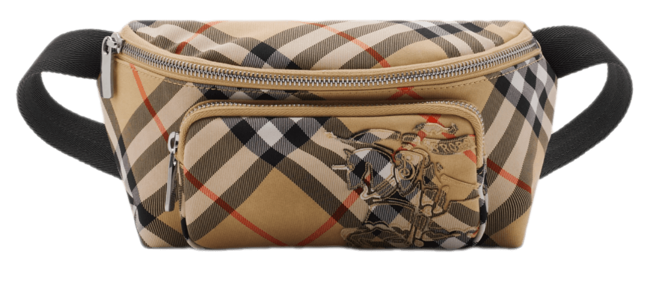 Burberry Small Check Belt Bag - Sand Beige