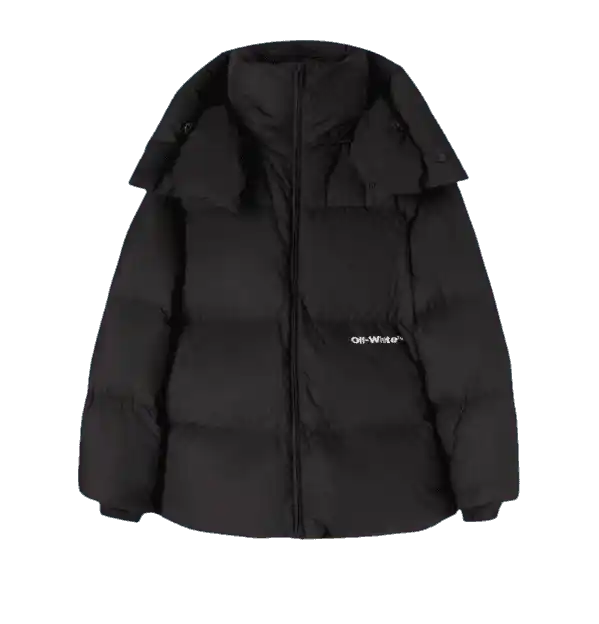 Off-White Bounce Hooded Down Puffer - Black