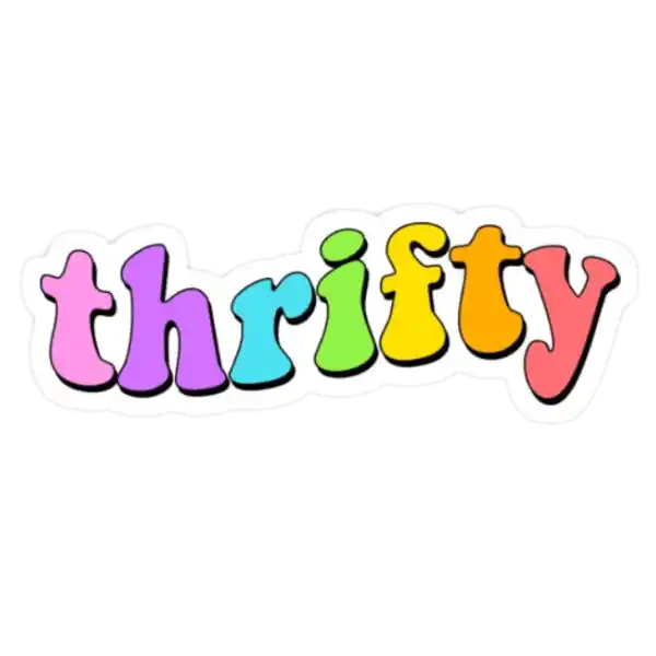 Thrifty Sticker