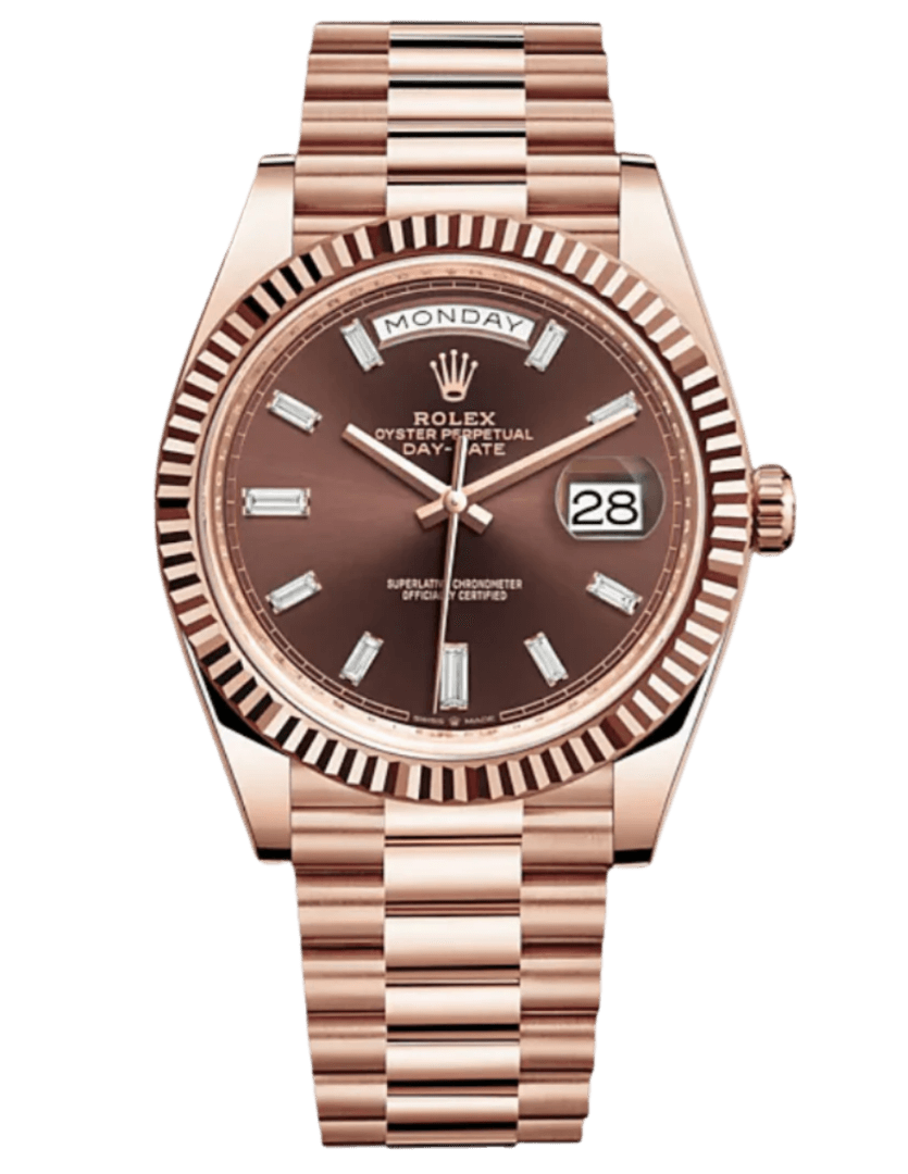 Rolex Day-Date 40 Chocolate Diamond - 40mm, Rose Gold (2021)