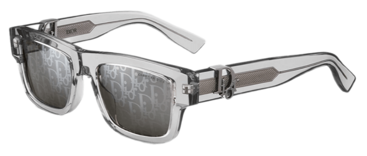 Dior Oblique S3I - Transparent Gray Rectangular Sunglasses
